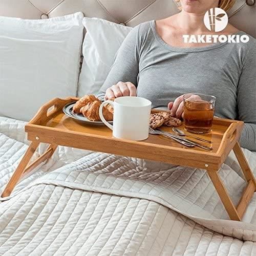 Eawfgtuw Plateau De Service Rectangulaire En Bambou Pour Cuisine, Salle