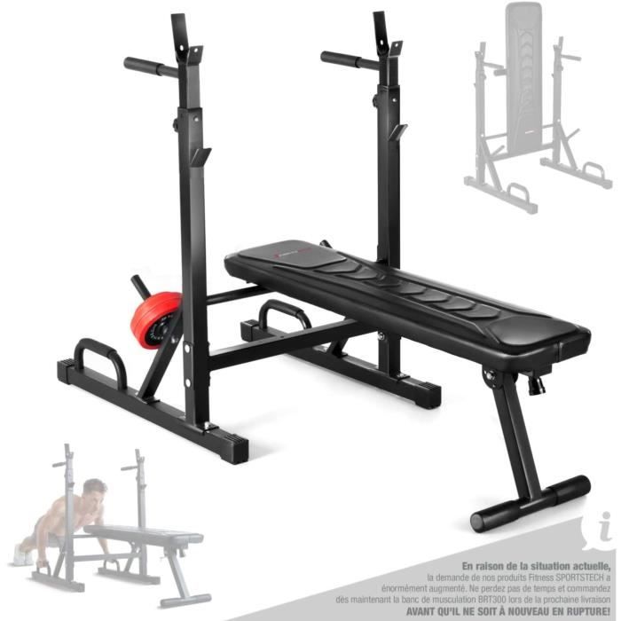 BRT300 Sportstech Banc de Musculation innovant 21en1, ieds antidérapants, Rembourrage Eva
