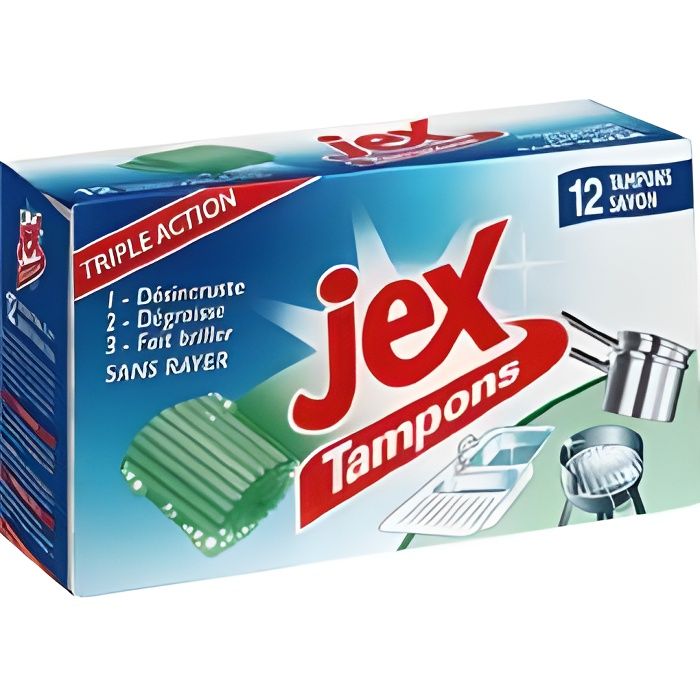 Jex Tampons nettoyant avec savon