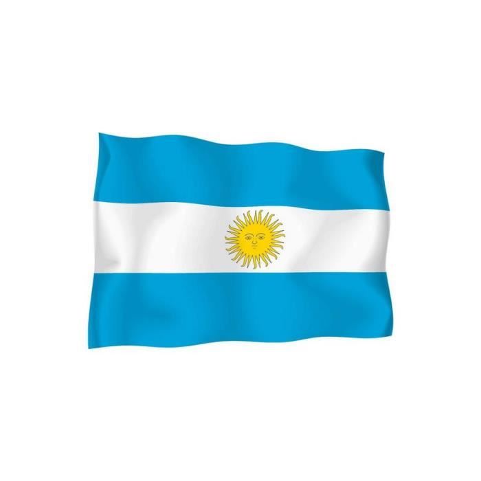 Autocollant sticker drapeau voiture argentine