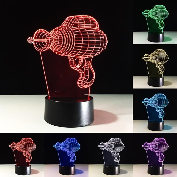 LED perceuses électriques Lampe 3D Illusion LED Nuit Lumière Acrylique Tactile Lampe De Nuit pour la Chambre À Coucher Décor