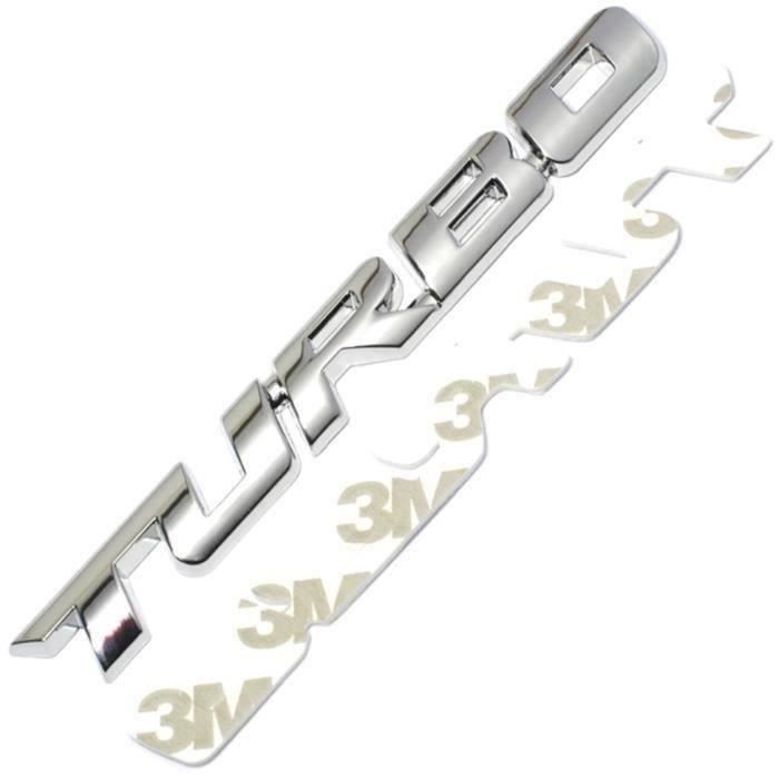 Zacharia LOGO -TURBO- STICKER AUTO VOITURE EMBLEME BADGE 3D CHROME POUR Ford Focus 2 3 ST RS FIESTA MONDEO TUGA ECOSPORT TYPE SPORT