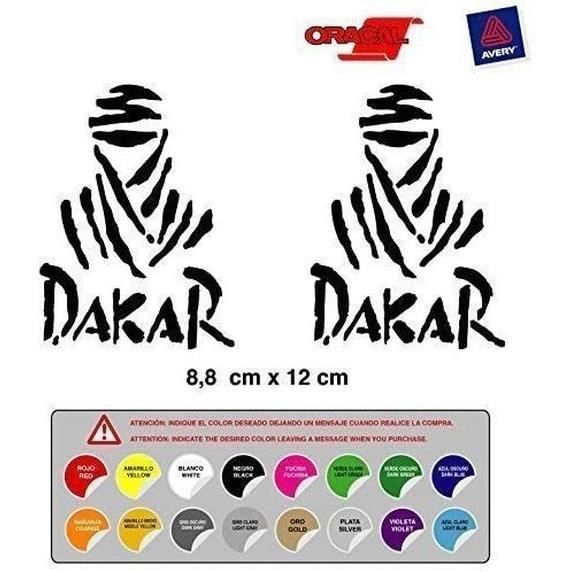 Autocollant Adhésif Rally Dakar Voiture Moto Poing Haute Qualité 16 Couleurs Disponibles Kit 2 Unités De