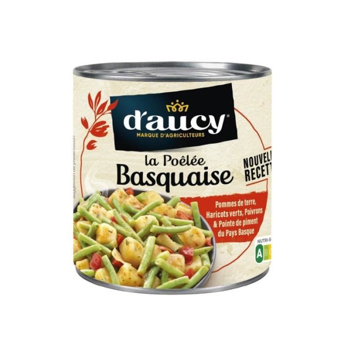 D'AUCY - Poêlée Basquaise Au Jus De Poivrons 290G - Lot De 4