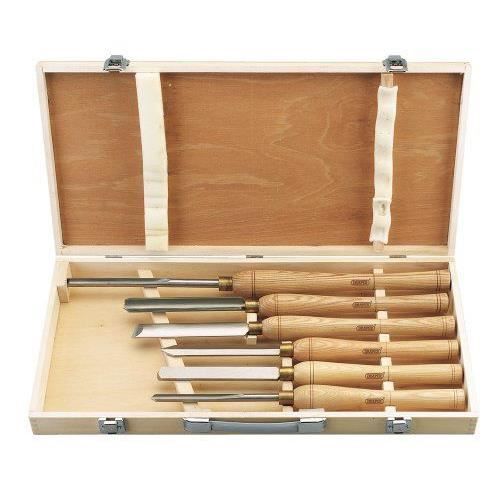 Draper 58697 Outils de tournage sur bois 6 pièces (Import Grande Bretagne)