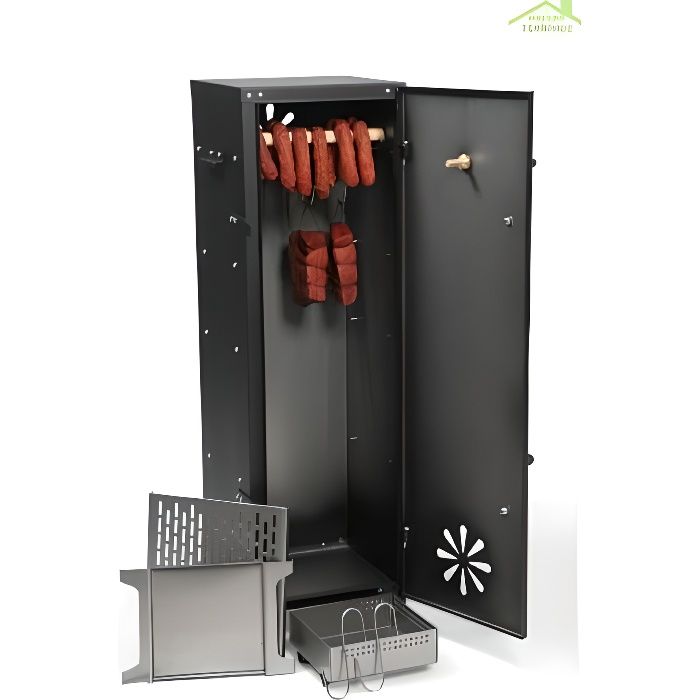 Fumoir de jardin BERLIN 100 cm avec accessoires Acier