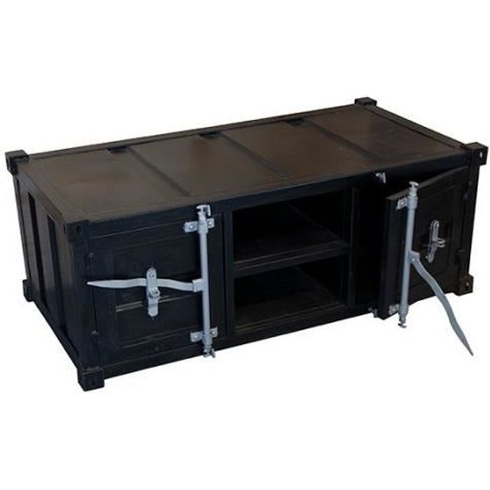 MEUBLE TV CONTAINER NOIR