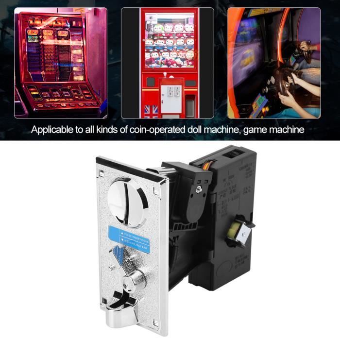 LES® Récepteur de Monnaie Electronique jJeu game Accepteur de Pièces pour Jeu d'Arcade JEU DE CASINO Programmable Accepteur a 117211