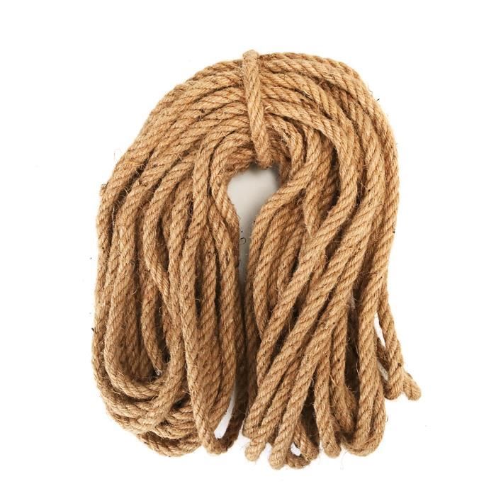 l/’escalade le jardinage le nautisme le tir /à la corde les animaux LUOOV Corde en jute naturelle robuste /Épaisseur 6 mm Longueur 10 /à 40 m Id/éal pour le camping