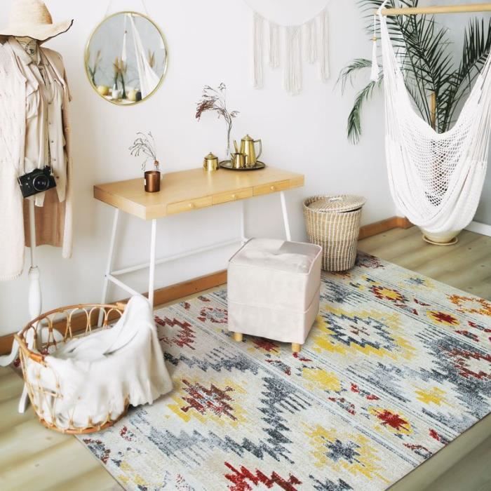 Tapis VINTAGE IN&OUTDOOR KILIM 120x170 jaune