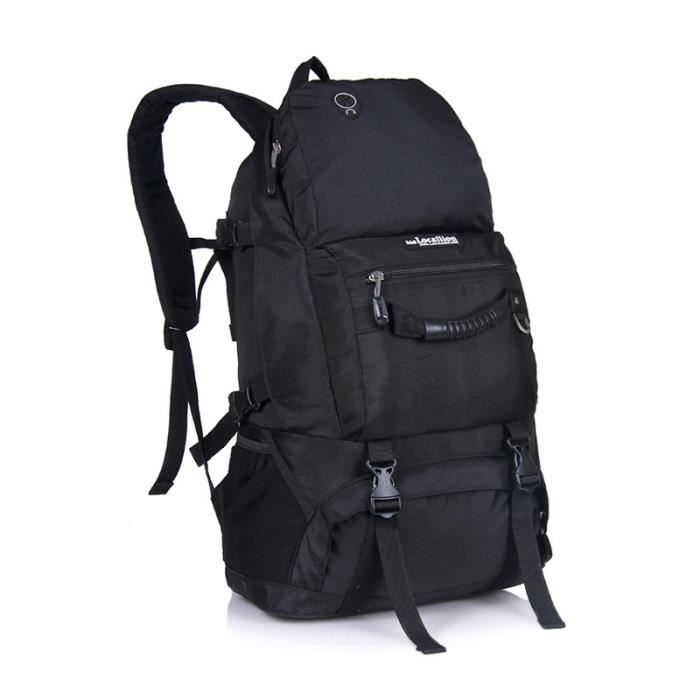 Sac A Dos de Randonnée 40L Multi-Poches Imperméable Activités Extérieurs Noir