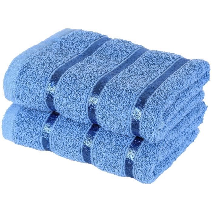 Serviette De Bain 500 G/m² Coton 80x200 Cm – Luxe, Ultra Absorbante, Ourlet Double, Qualité Hôtelière