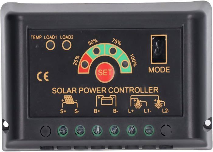 Régulateur de tension hybride solaire et éolien