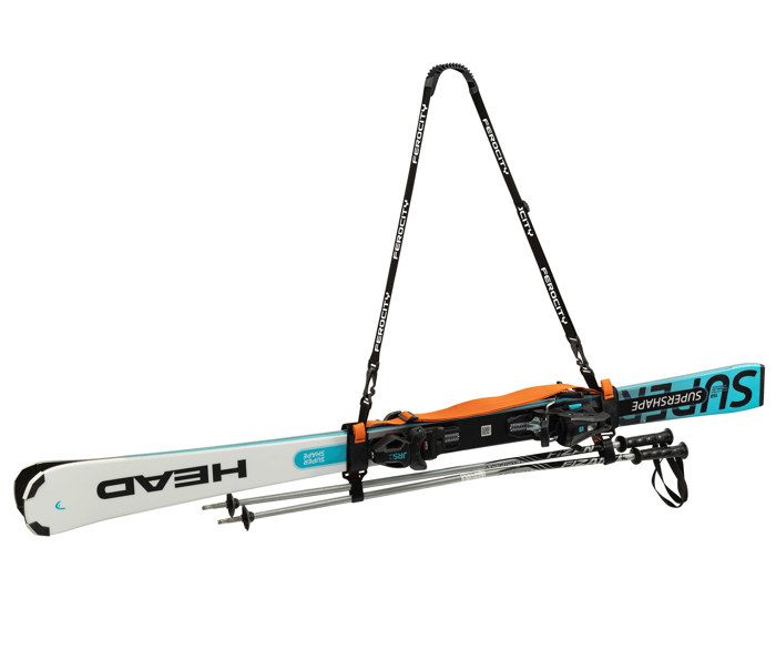Sangle De Ski Réglable Avec Bandoulière - Porte Skis Confortable Pour Enfants Et Adultes