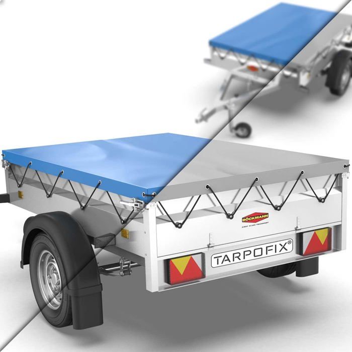 Tarpofix® Bâche Protection Plate 207,5 x 114 x 10 cm avec Corde de bâche - Bâche de