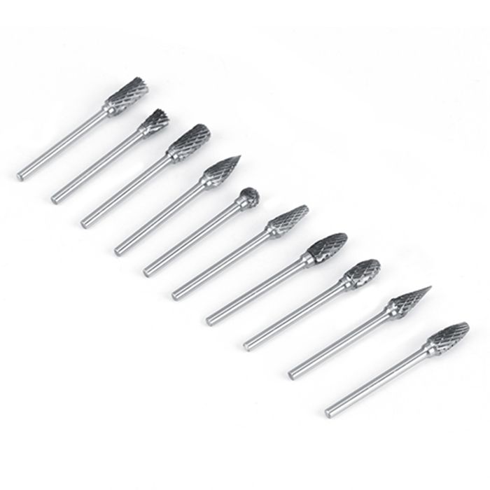 Zwini Lot de 5 fraises rotatives en carbure de tungstène 10 mm