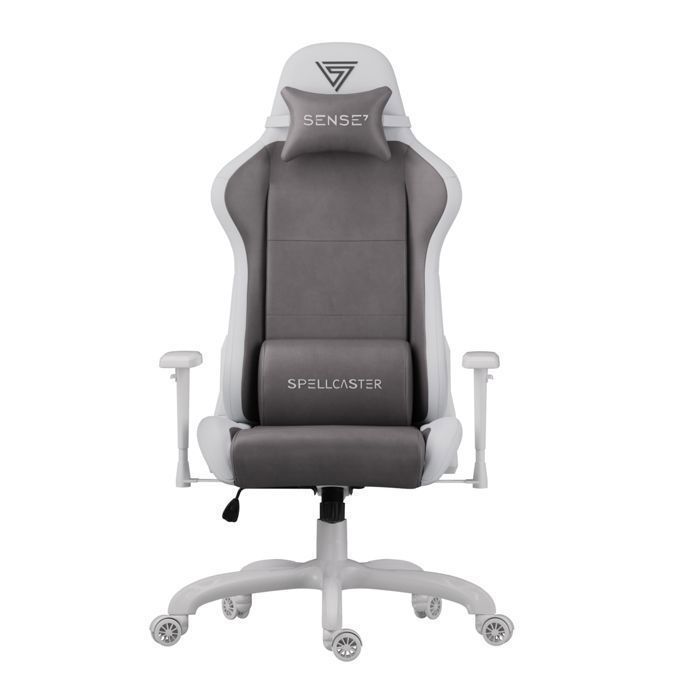 SENSE7 Chaise Gaming Spellcaster FUKU Cuir Éco & Alcantara Confort Ergonomique Inclinaison 160° Accoudoirs 1D