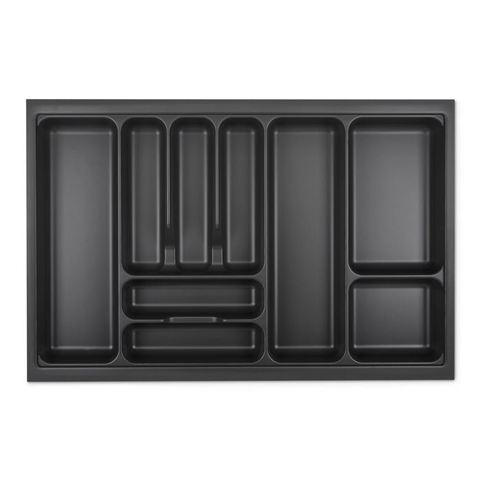 Orga-Box VIII Range-couverts 711 x 480 mm gris lave avec structure