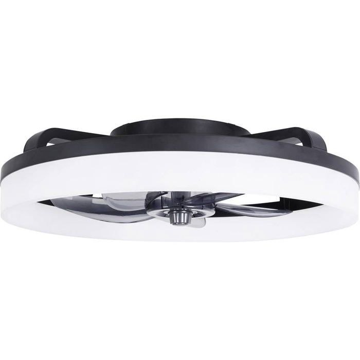 Westinghouse Ventilateur de plafond 20 W (Ø x H) 500 mm x 165 mm noir minuteur avec télécommande avec éclairage pale