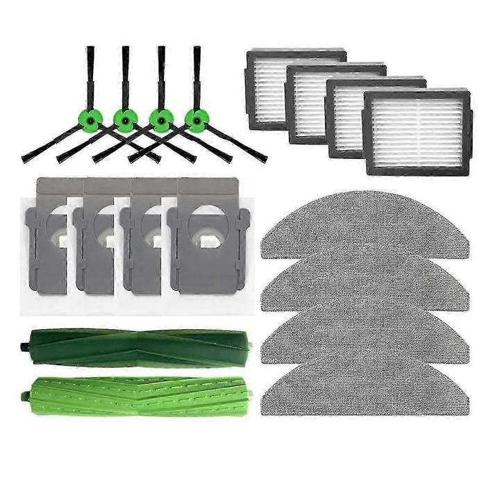 Lot de 9 serpillères et mèches compatibles avec irobot Roomba Combo j5/j5+, Combo i5, Combo i5+, Combo i5+, chiffon de rechange en microfibre, kit d' accessoires