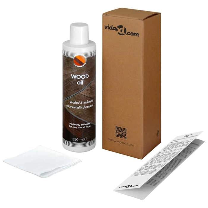 Huile de bois - vidaXL - 250 ml - Protection meubles - Nourrit et protège - Intérieur