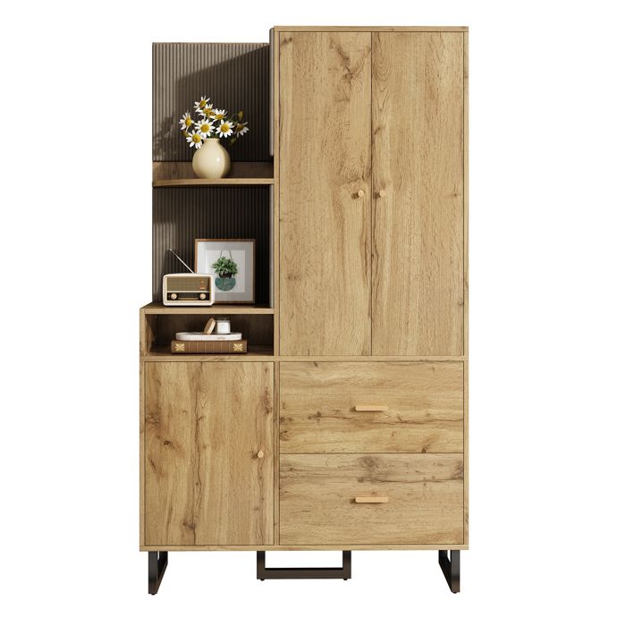 Garde-robes compactes armoire à couloir armoire à chaussures avec panneaux rembourrés (L x H x H): 110x186x38 cm