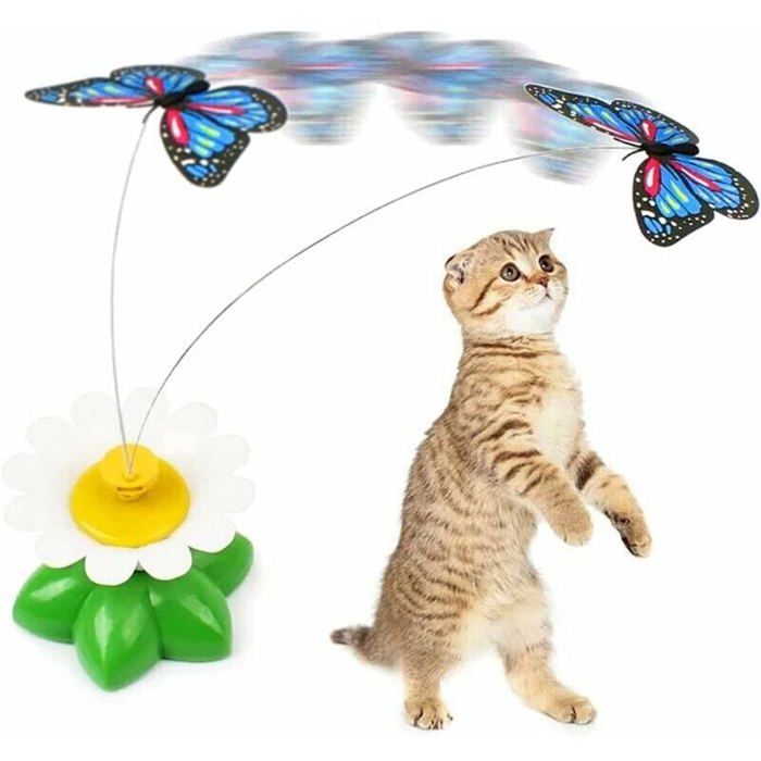 Meilleurs prix pour Jouet pour chat -phe Jouet interactif pour chat - Papillon - Exercice amusant - Électrique - Rotatif - Automatique - Jouet po Label