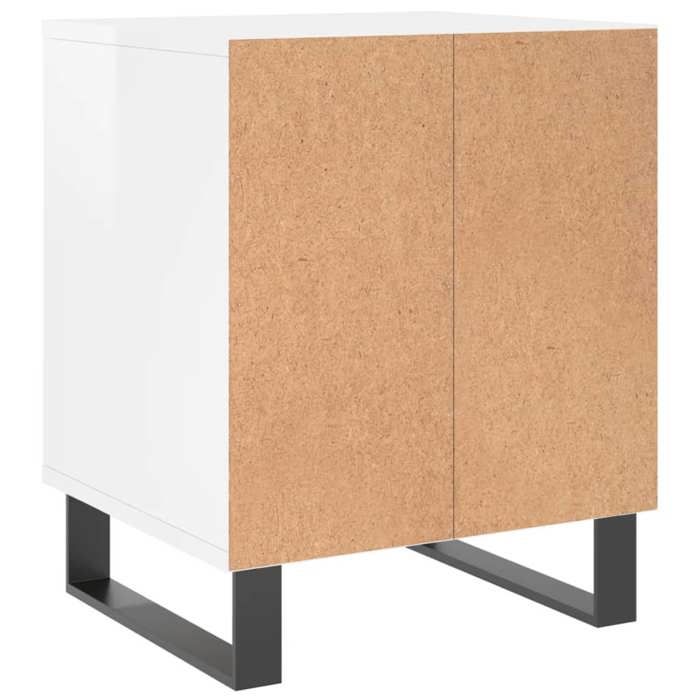 Magnifique Tables de chevet (2 PCS) - ZENCORE - Lot de 2 armoires de chevet - blanc brillant 40x35x50cm M7178772