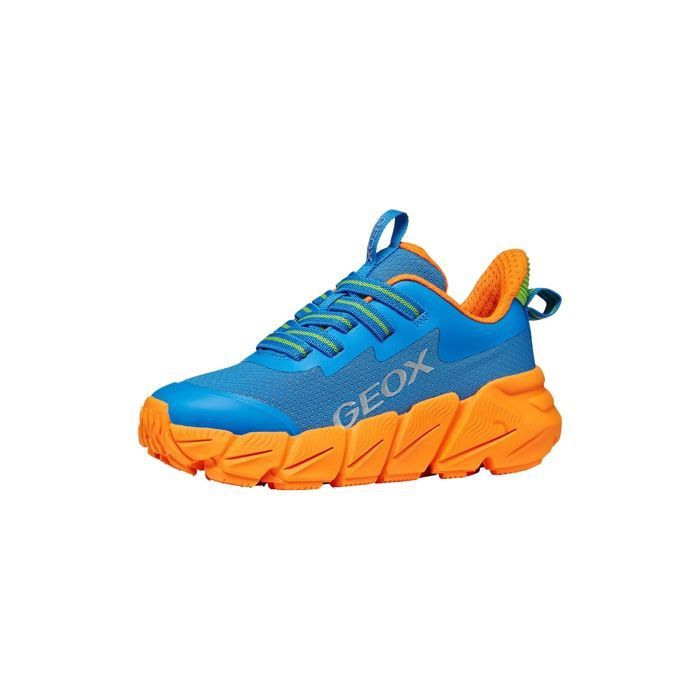 Geox Basket Enfant - GEOX - J Flexyper Fast - Bleu - Fermeture à lacets - Confort exceptionnel