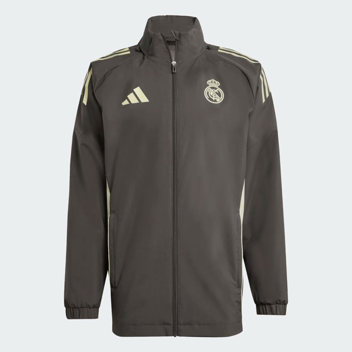 Veste Real Madrid All Weather Tiro 25 Homme 2025/26 Vert - - ADIDAS - [gid://shopify/Metaobject/158582210901]