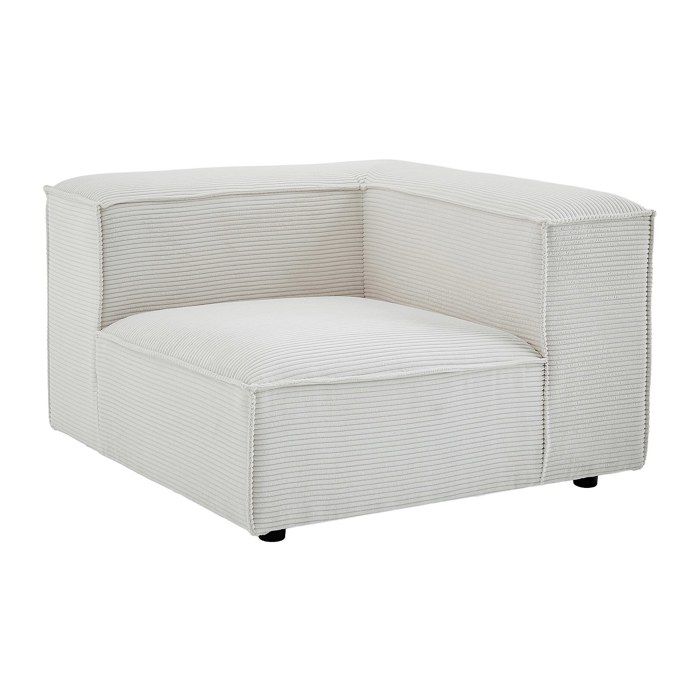 Fauteuil dangle en velours côtelé beige RUZOLO Fauteuil dangle en velours côtelé beige RUZOLO