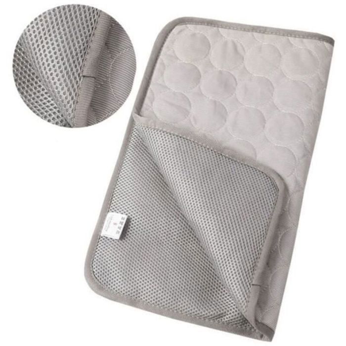 Tapis Rafraîchissant pour Animaux - Soie Glacée - XS (30x40cm) - Gris