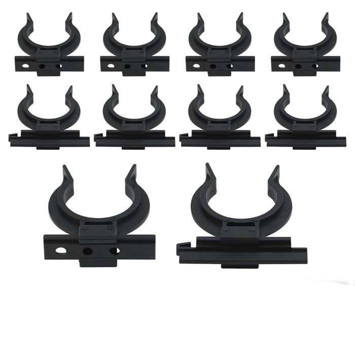 Lot de 10 Pince de fixation Réglable 32-36 mm Plastique robuste Support pied meuble Pour cuisine bureau .