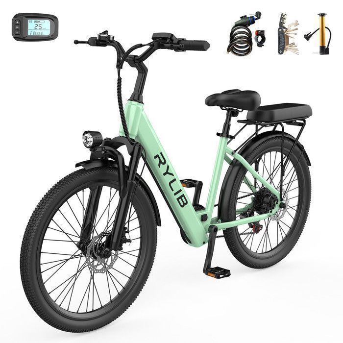 Vélo Électrique Adulte 24 E Bike AAIRSK SU7 250W Batterie non Amovible 36V10Ah 7 Vitesses Écran LCD NFCAutonomie 28-40km(PAS)