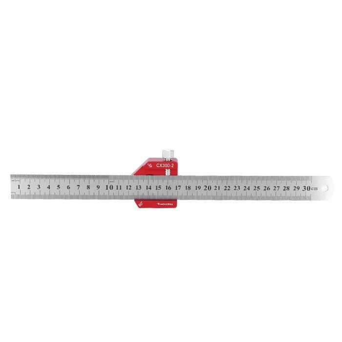 Règle De Mesure Pour Pêche à La Mouche – Alliage Alu, 10,5 X 4,2 Cm, Précise Pour Plumes Et Hameçons