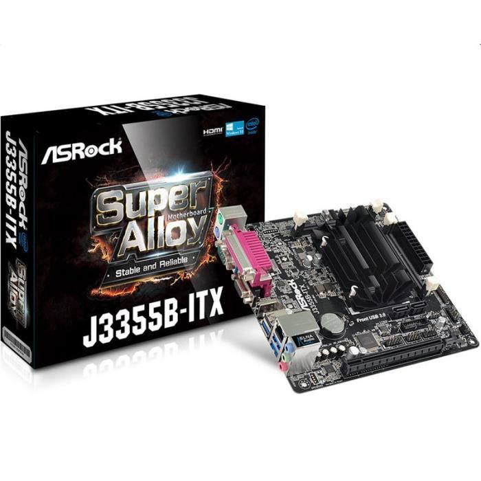 Carte mère Mini ITX – ASROCK – J3355B-ITX – Socket LGA1151 – DDR3 SDRAM – 16 Go max