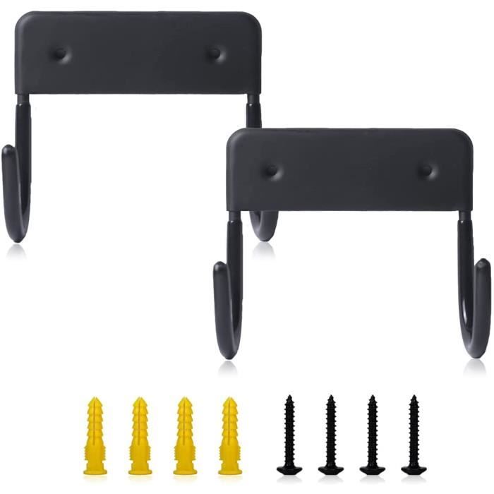 Supports Muraux Pour Cric - Lot De 2, Compatible Crics 2 Et 3 Tonnes | En Acier Laqué, Avec Vis Incluses