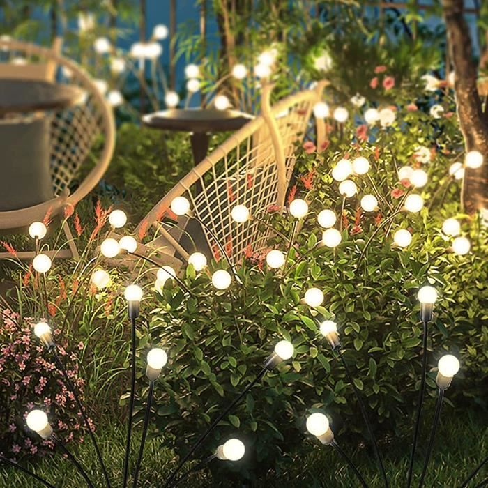 2 Lampes Solaires Extérieures IP65 - Éclairage Automatique Blanc Chaud Pour Jardin, Allée, Terrasse - Étanches Et Autonomes - 8