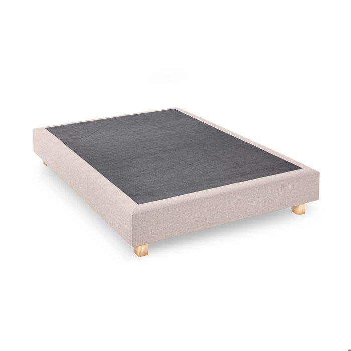 Sommier tapissier 140x190 cm beige CONFORTLUXE