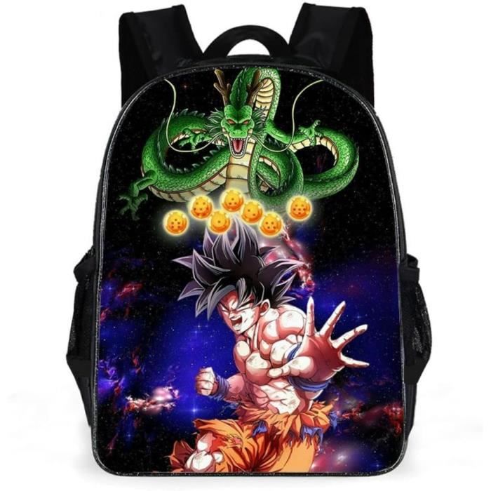 Cartable Collège Garçon - Sac à Dos Grand 26L Imperméable - Design Graffiti Noir - 33x17x46 Cm - Pour 10-18 Ans - 9