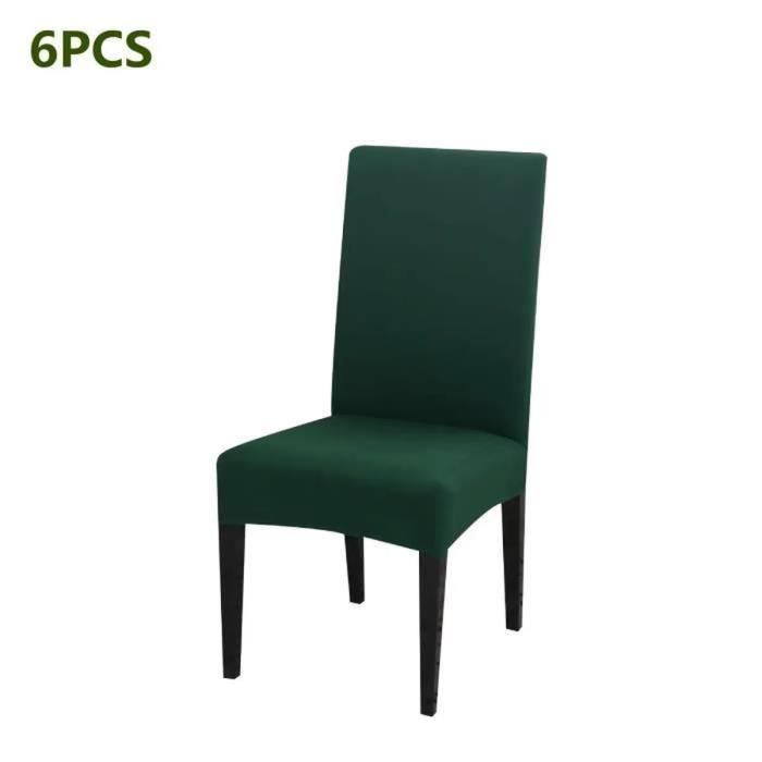 Housse de Chaise - 6 Pièces - Extensible - Amovible - Lavable - Moderne