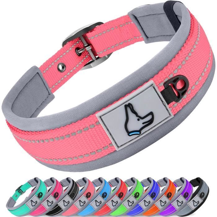 Porte-collier rembourré pour cheval en cuir cristal rouge