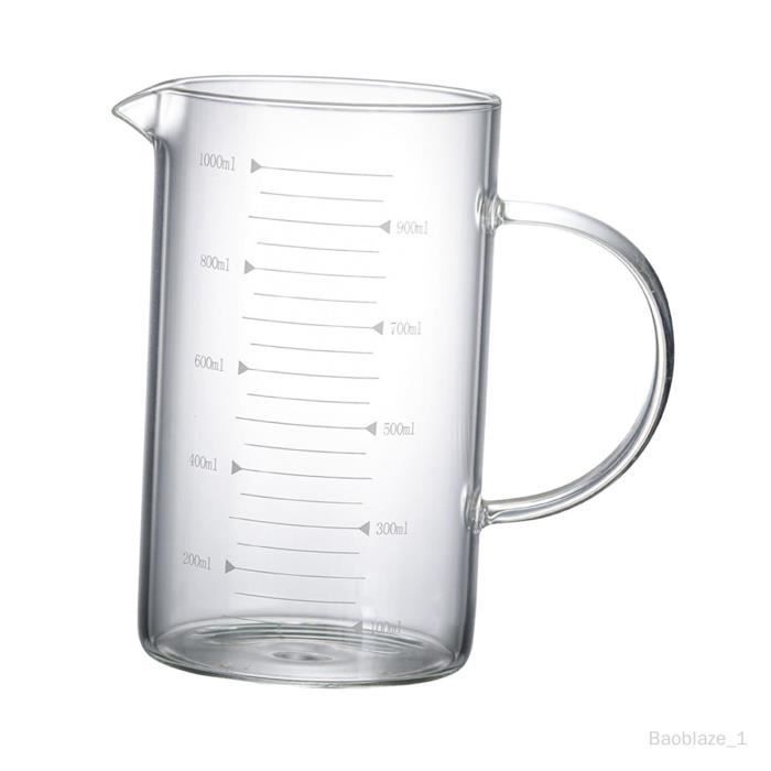 Pichet Braux LOBERON - Pichet En Verre Soufflé 1000ml Avec Anse Laiton