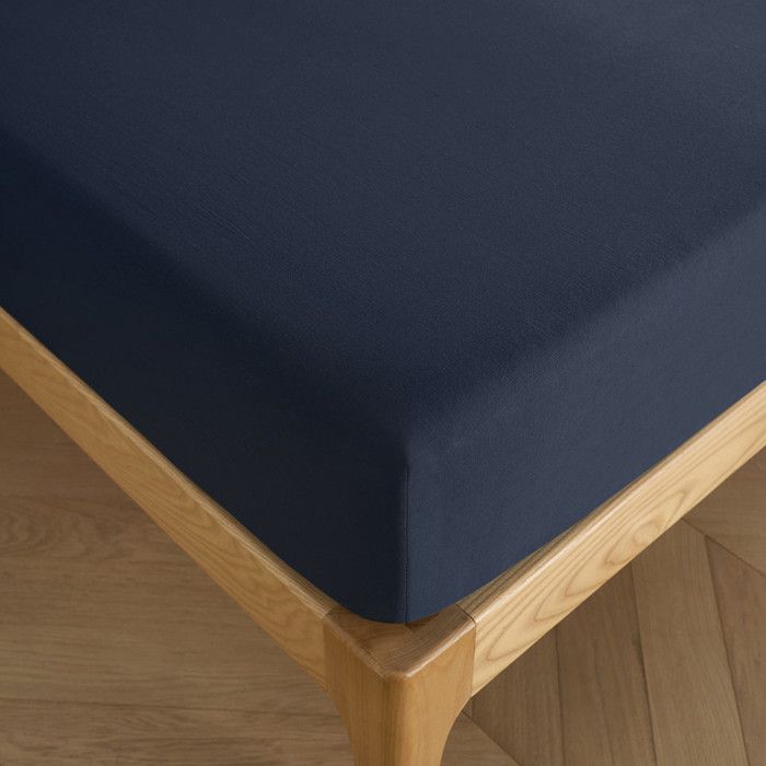 Drap housse 200 x 200 cm bonnet 30 cm Prémium pour lit 2 places King Size - 200x200+30 - Prémium Bleu Nuit Drap housse 200 x 200 cm bonnet 30 cm Prémium pour lit 2 places King Size - 200x200+30 - Prémium Bleu Nuit