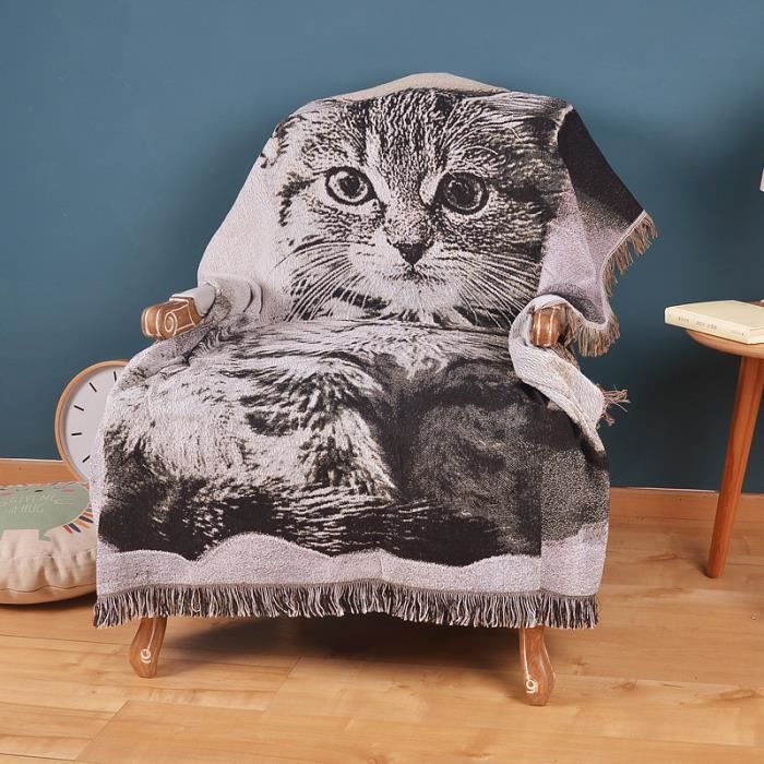 Jete De Canape Ou Fauteuil Coton Au Crochet Plaid A Franges 130x160 Cm 50 X60 Motif Chat Cdiscount Maison Jete De Canape Ou Fauteuil Coton Au Crochet Plaid A Franges 130x160 Cm 50 X60 Motif Chat Cdiscount Maison