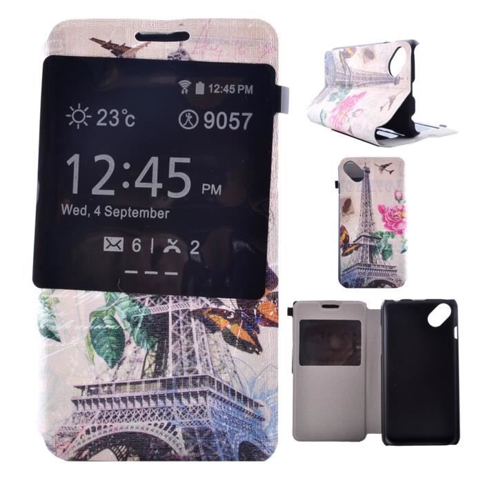 Étui Livre Rabat Pour Wiko View 3 Lite – Cuir Artificiel, 3 Fentes Cartes, Protection Caméra, Noir