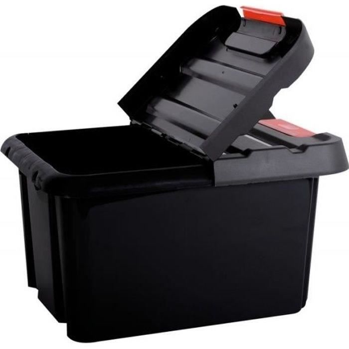 EDA Bacs de rangement Stock'R avec couvercle - 58 L