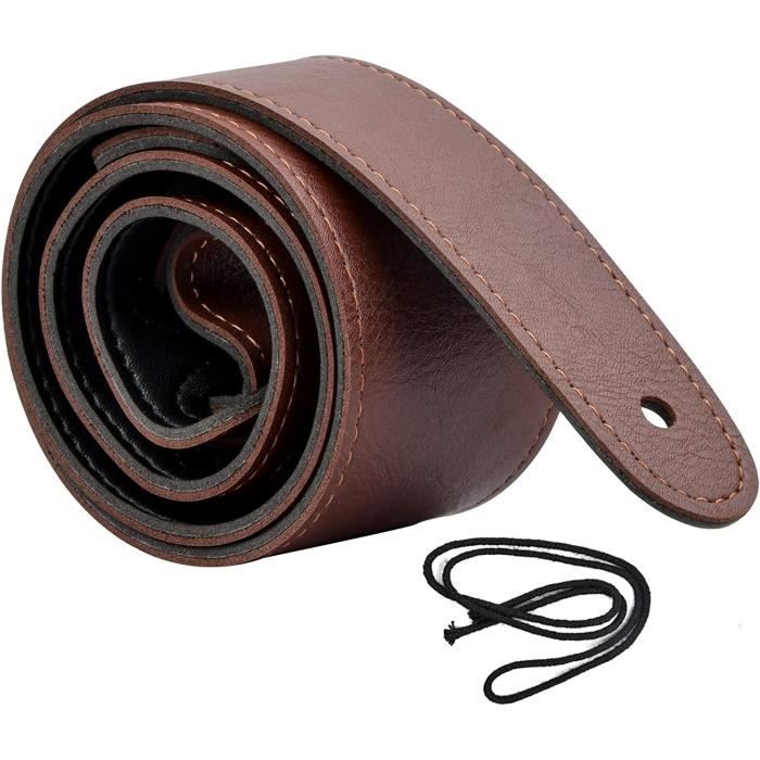 Sangle De Guitare En Coton Ajustable - Verte, Universelle Pour Guitare Acoustique, électrique Et Basse