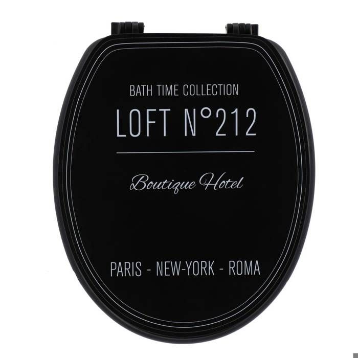 Abattant wc bois et noir hotsell