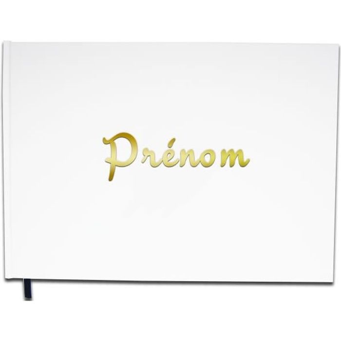 Livre D Or Prenom Personnalise Anniversaire Souvenir Cadeau Lettres Chromees Ou Dorees 100 Pages Qualite Premium Couleur Cdiscount Beaux Arts Et Loisirs Creatifs